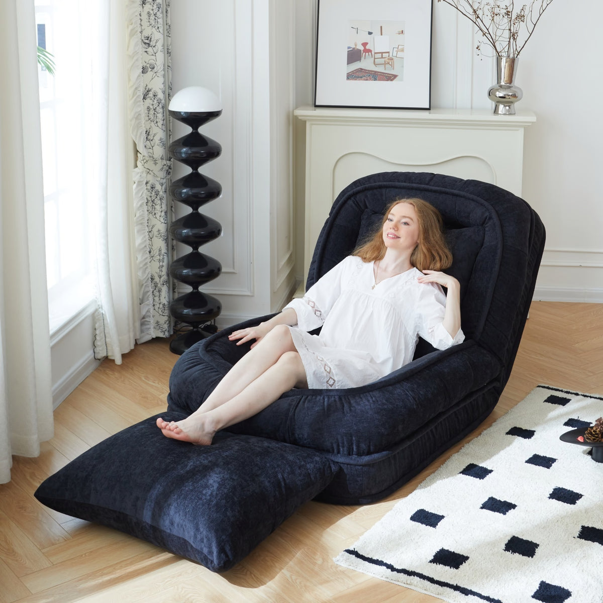 Nestora™️ 3-In-1 Folding Sofa Bed Versatile Couch Black