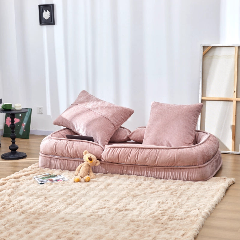 Nestora™️ 3-In-1 Folding Sofa Bed Versatile Couch Pink